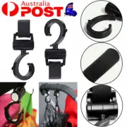 2Pcs Set Baby Hanger Bag Stroller Pushchair Hooks Pram Rotate Straps Accessories