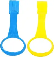 GREENADSCAPE Playpen Accessories Baby Pull Bar Stacking Rings up Assist Hook Indoor Use Blue Yellow