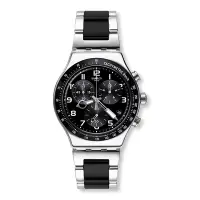 在飛比找Yahoo奇摩購物中心優惠-Swatch Irony 金屬Chrono系列手錶 SPEE