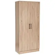 Multi-Purpose Broom Cupboard 2 Door - Light Sonoma Oak