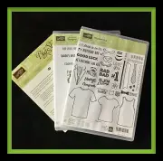 Stampin' Up! CUSTOM TEE & DESIGNER TEE Stamp Sets & T-SHIRT Builder Dies *NEW*