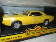 1970 PLYMOUTH 70 CUDA 440-6 YELLOW CAMPBELL ERTL 1:18 OPENING HOOD & DOORS