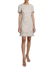 Santorelli Melania Short Sleeve Shift Dress