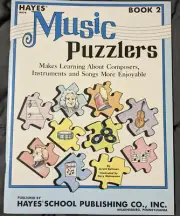 NEW Hayes School Music Puzzlers Book 2 Theory Instruments Grades 3-4