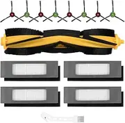 Pack of 14 Accessories for Ecovacs Deebot N8 / N8+ / N8 Pro / N8 Pro+ / T9 / T9+ / N10+, OZMO 950/920 / T8 / T8 / T8+ / T8 AIVI / T8 AIVI+ / T8 MAX, 1 Main Brush 4 Filters 8 Side Brushes 1 Cleaning