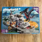 Playmobil 4006 Dragon's Lair Super Set Medieval Knights Black Shield NEW