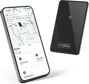 Tracker Wallet Card GPS Tag: Wallet Finder Works with Apple Find My (iOS only), Rechargeable Smart Tracking Bluetooth Tracker for Purse Luggage Tags Passport, Slim Phone Locator for Home Travel