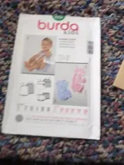 Burda 9554 Sewing Patterns Sz 3M-18M Romper Panties Top Children's Pattern Uncut