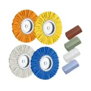 8 Pieces Airway Buffing Wheel Kit Buffing Pads for Stainless Steel Aluminum
