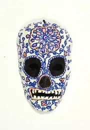 Day of the Dead Skull Mask Glow In Dark - One of a Kind-Sugar Skull