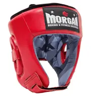 Morgan Platinum Open-Face Leather Head Guard