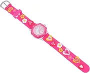 [LIFKOME] Watch Kid Wrist Clock Kid Party Favor Cartoon Time Educational Toy Para Niños Children Quartz Pink