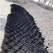 Ground Grid for Gravel 2" Inch, Polyethylene Grids for Pea Small Stone Soil Filling, Parking Driveway Shed Base Pathway Steep Slope Grid(4x6 m/13x20 ft)