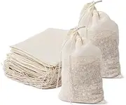 AIEVE Cheesecloth Bags, 24 Pieces 4''x6'' Cheese Cloths for Straining Tea Bags Reusable Cotton Nut Milk Bag Cold Brew Bags Spice Bags Muslin Bags Unbleached for Herbs Tea Coffee Cooking Brewing