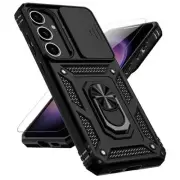 for Samsung Galaxy S25 Plus Case with Slide Camera Cover HD Screen Protector