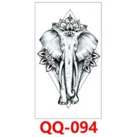 在飛比找蝦皮購物優惠-QQ 大象 泰國象 紋身貼紙 表演造型 派對 舞會 能貼在 