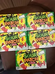 5 Boxes Threatre Size Sour Patch Red and Green Holiday Candy Boxes