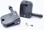 Universal 2X Front Windshield Wiper Arm Washer Nozzle Jet Spray Set For Renault Espace 3 For VW Crafter Smart Fortwo 12mm Hook