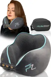 Travel Pillow Memory Foam - Airplane Neck Pillow for Long Flight - Travel Pillow