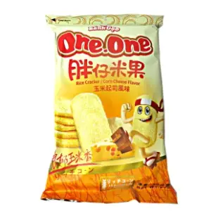 【蘋果市集】ONEONE 胖仔米果 玉米起司風味80g(3片*10小包/包)