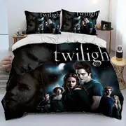 v2580 Bed Sheets The Twilight Saga HD Printed Comforter Bedding Set,Duvet Cover Bed Set Quilt Cover Pillowcase,king Queen Size Bedding Set Kid 3-Piece
