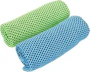 BESPORTBLE 2pcs Cool Towel Workout Cooling Towel Cooling Towels for Neck and Face Cold Sports Towel Gym Towel Football Towel Camp Towel Compressed Towel Gym Sweat Towel Polyester