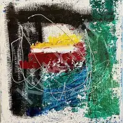 Imperfections: An original acrylic abstract paintings on canvas