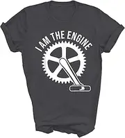 [MIRABOZZI] I Am The Engine Mountain Bike Rider Cyclist Jersey Biker Cycling Gift Unisex Shirt Women Men T-Shirt (Dark Heather;2XL)