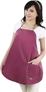 [CIADAZ] Anti-radiation Metal Fiber Maternity Dress Large Pocket Apron Office Worker Wear EMF Shield During Pregnancy
