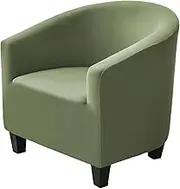 NILUOH Club Chair Slipcover Stretch Tub Chair Cover Barrel Chair Covers Armchair Covers Sofa Cover Furniture Protector for Living Room (04)