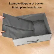 Clothing Bin Foldable Wardrobe Storage Box Capacity Stackable with Handle