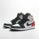 【滿額現折300】NIKE 休閒鞋 AIR JORDAN 1 MID SE 黑白紅 小UNION 8孔 麂皮拼接 男 852542-100