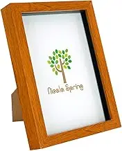Nicola Spring 3D Shadow Box Photo Frame - 6 x 8 (15 x 20cm) - Pack of 1 - Dark Wood 3D Photo Frame A5 Picture Frame Box Small Portrait Display Case for Crafts, Keepsakes, Wedding, Graduation