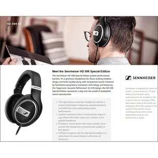 台灣保固聲海Sennheiser HD 599 SE耳罩式耳機開放式專業頂級高音質森海塞爾非598 CS 600 58x