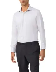 [Van Heusen] Slim 1 Col Marle Twill Chalk Shirt in Tan