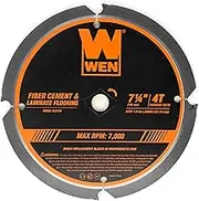 WEN BL0704 7-1/4-Inch 4-Tooth Diamond-Tipped (PCD) Professional Circular Saw Blade for Fiber Cement and Laminate Flooring