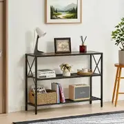 Narrow Console Sofa Table Couch Table 3-Tier for Entryway & Living Room, 1060 x 295 x 735 mm
