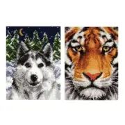 Large Latch Hook Rug Kit for Adults Animal Latch Hook Kits With Printed Canvas