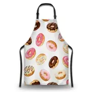 Chef Apron for Women Colorful Donuts Cooking Aprons for Men for Kitchen Cooki...