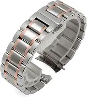 [LVUNZJCA] RHAIYAN Curved End Stainless Steel Watchband Fit For Tissot 1853 T035 14/16/18/22/24mm Fit For LONGINES Watch Band Women Men's