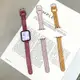 優購生活~適用新款iwatch7表帶applewatch5/6代蘋果手表se/1/2/3/4高級反扣皮質替換帶38/42/44/40mm女款小眾潮956炫戴錶帶 皮帶 尼龍帶 硅膠錶帶 佳明 錶扣拆裝工具 現貨