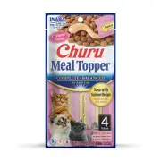 Inaba Cat Balanced Meal Topper Treat - Creamy Tuna & Salmon - 24 x 14g Tubes