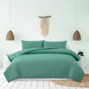 Ardor Boudoir Tuscan Polyester Quilt Cover/Pillowcase Home Bedding Set - Teal