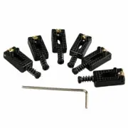 6Pcs/Set Guitar Roller Bridge Tremolo Saddles Surfing Wrench for Fender Strat