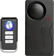 Meichoon Bike Alarm Wireless Vibration Motion Sensor with Remote Control Anti-Theft Burglar for Bicycle E-Bike Motorcycle Scooter Cart Trailer Equipment Fence 110db Super Loud