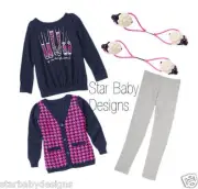 NWT Gymboree BUNDLED & BRIGHT Outfit TOP,CARDIGAN LEGGINGS HAIR SHEEP, Size 6