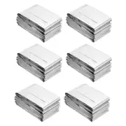 6 Pcs 55" x 83" Reflectivity Film Greenhouse Covering Foil Sheets Silver
