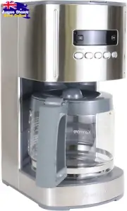 Programmable Coffee Maker 12-Cup Timer Fast Brew Reusable Filter Glass Carafe