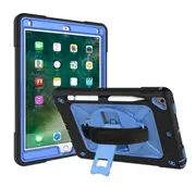 C-Robot Tablet Case Rugged Heavy Duty Shockproof Stand Cover For iPad Mini 1/2/3/4/5 Air Pro 7.9"/9.7"/10.2"/11"-Black&Blue