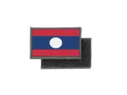 Flag patch printed badge country laos